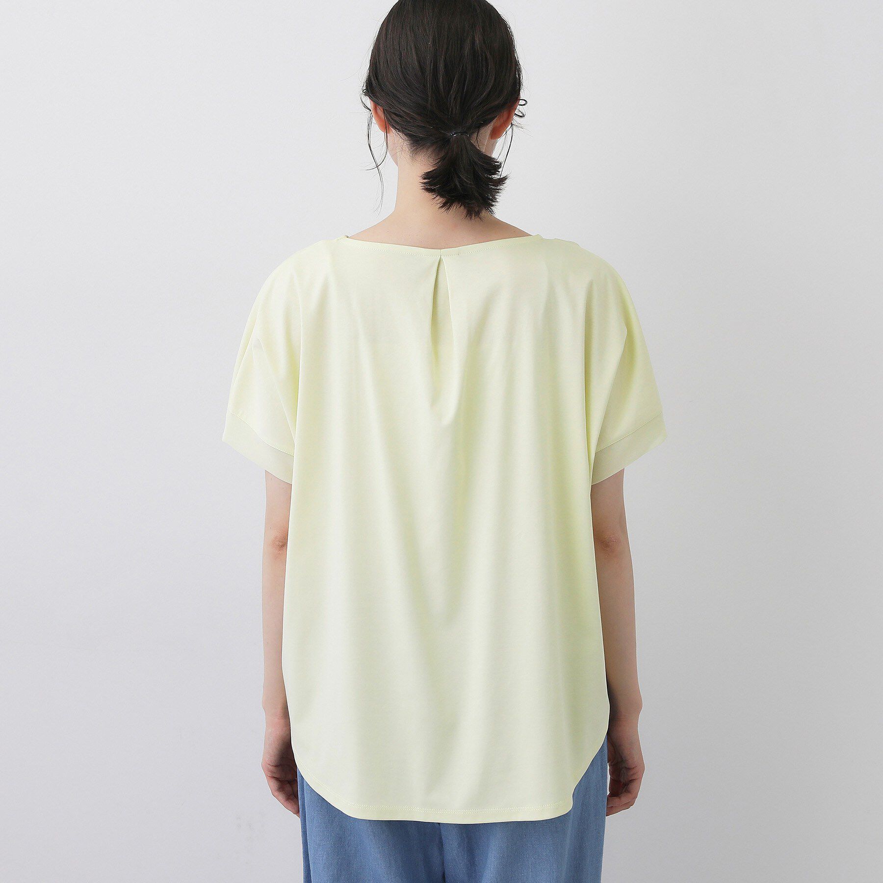 Dessin「【接触冷感/UVカット】美光沢カットソーワイドシルエット」|Tシャツ・カットソー|