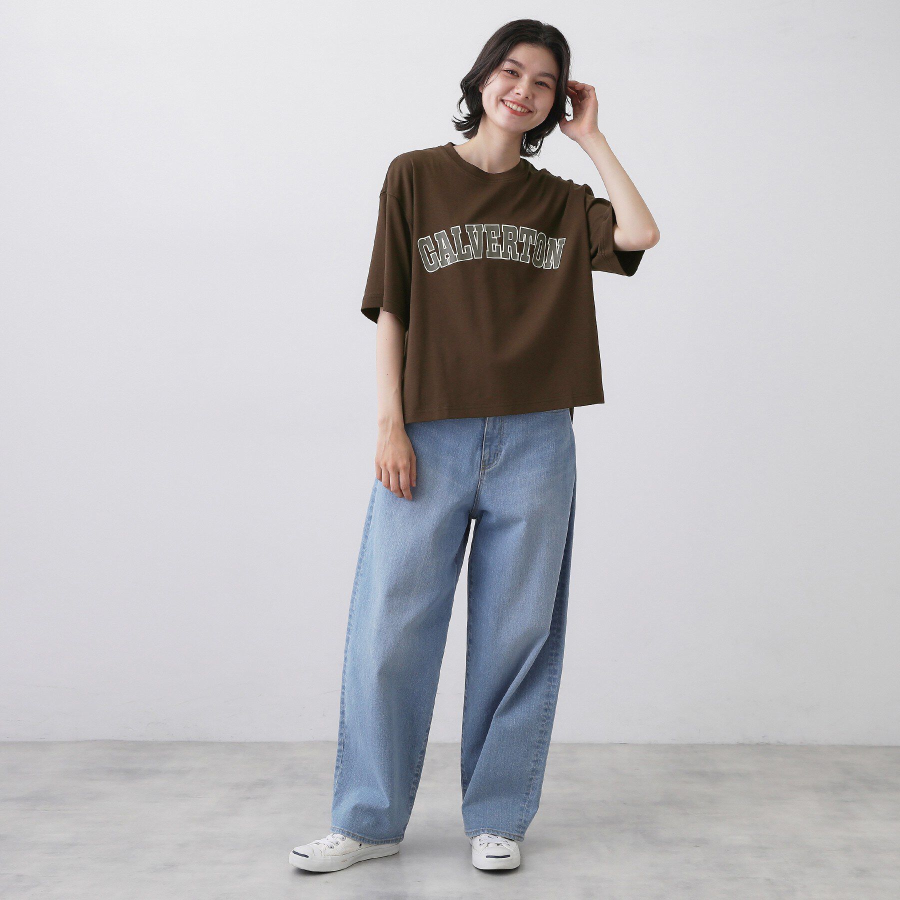 Dessin「【撥水加工】ロゴプリントTシャツ」|Tシャツ・カットソー|