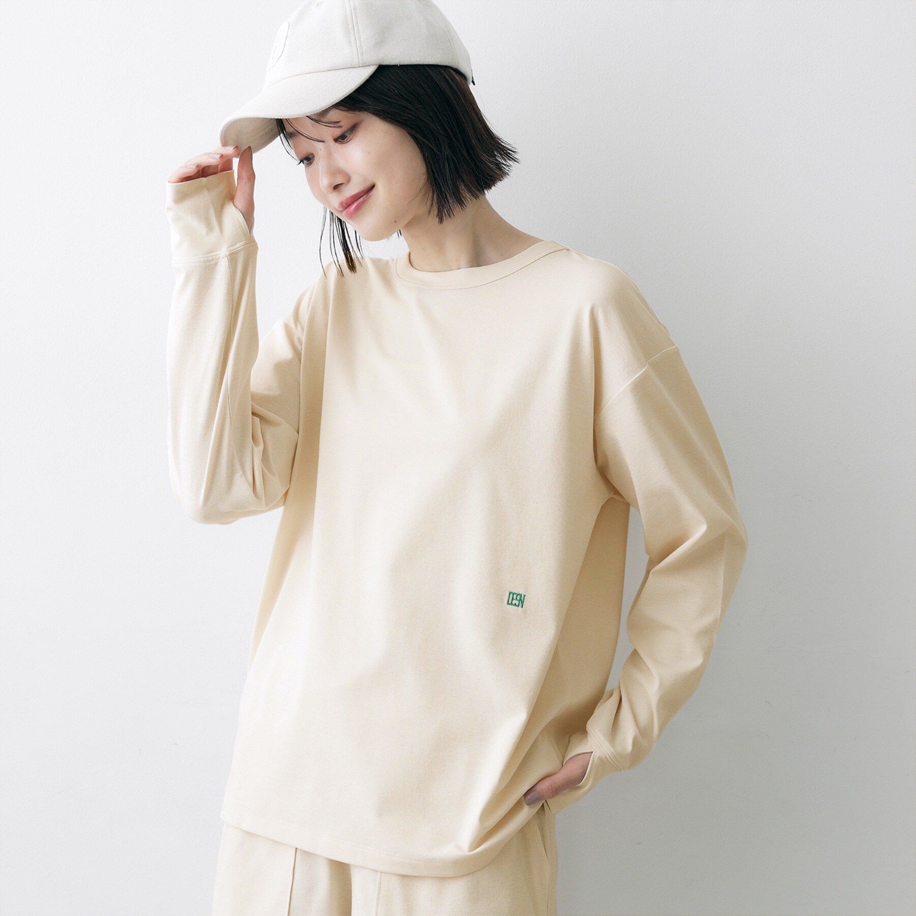 Dessin「【吸水速乾/UVカット】ラッシュガード ロングTシャツ」|Tシャツ・カットソー|グレージュ(050)