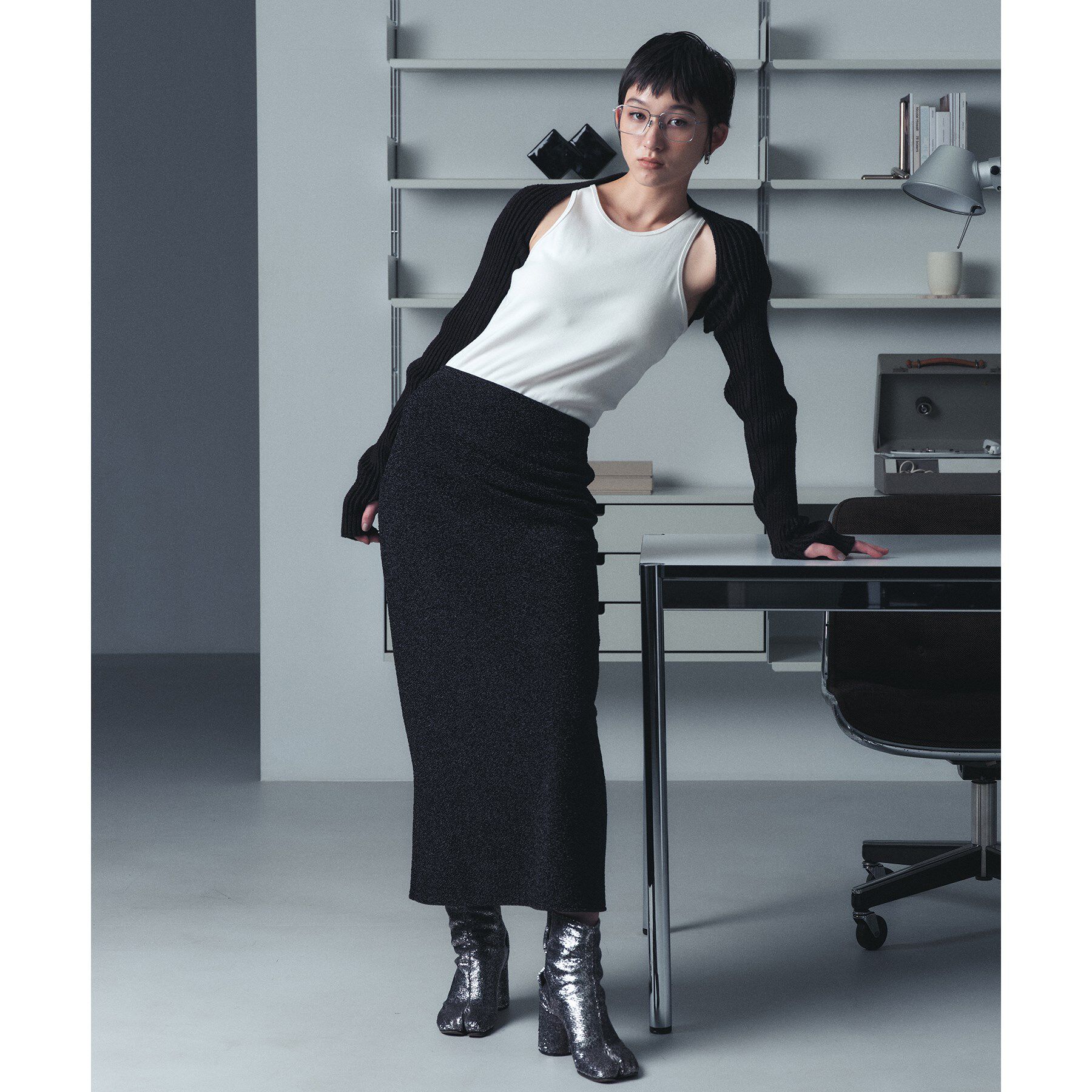 CODE A「lame skirt」|スカート|