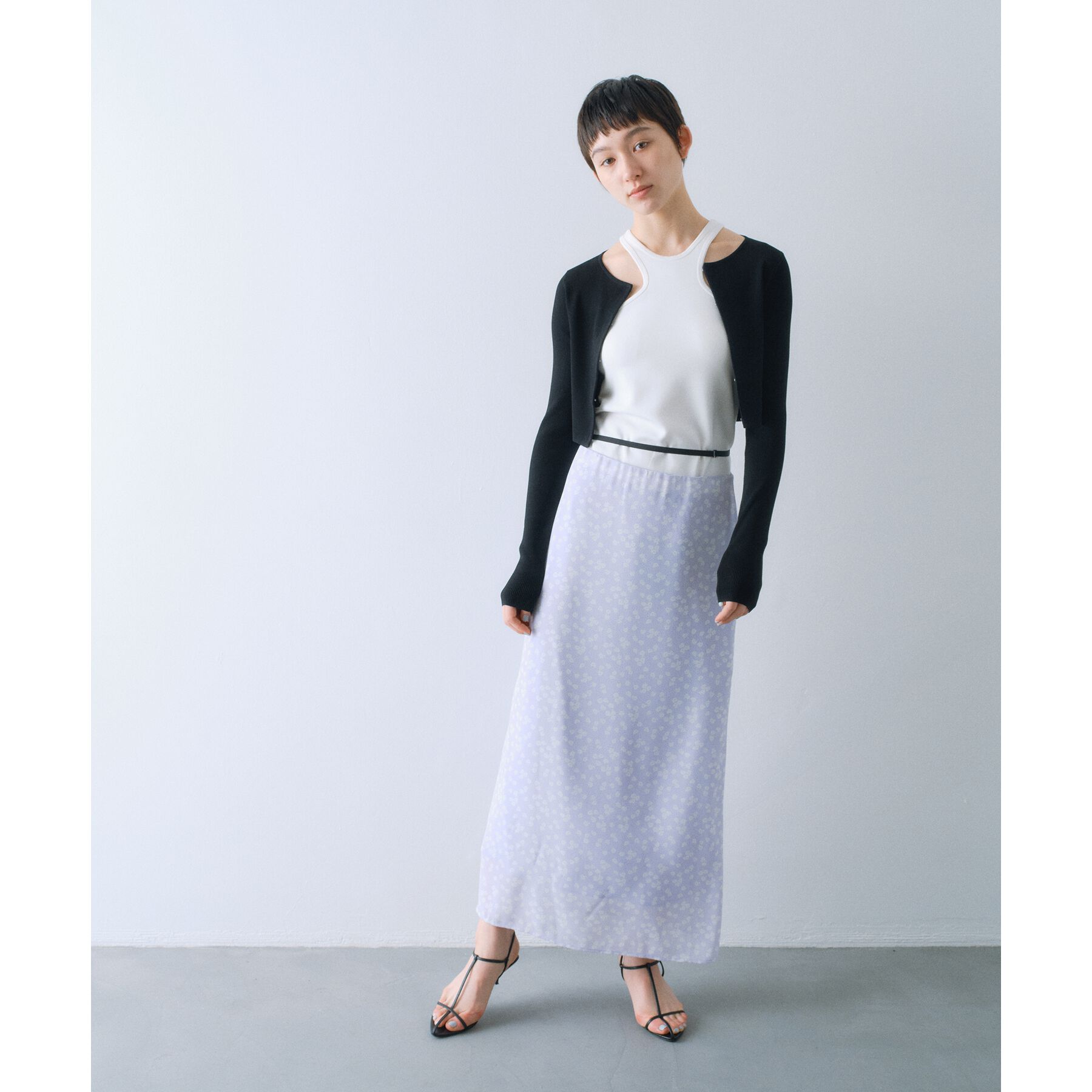 CODE A「【Cup-in】design cut tank」|キャミソール|