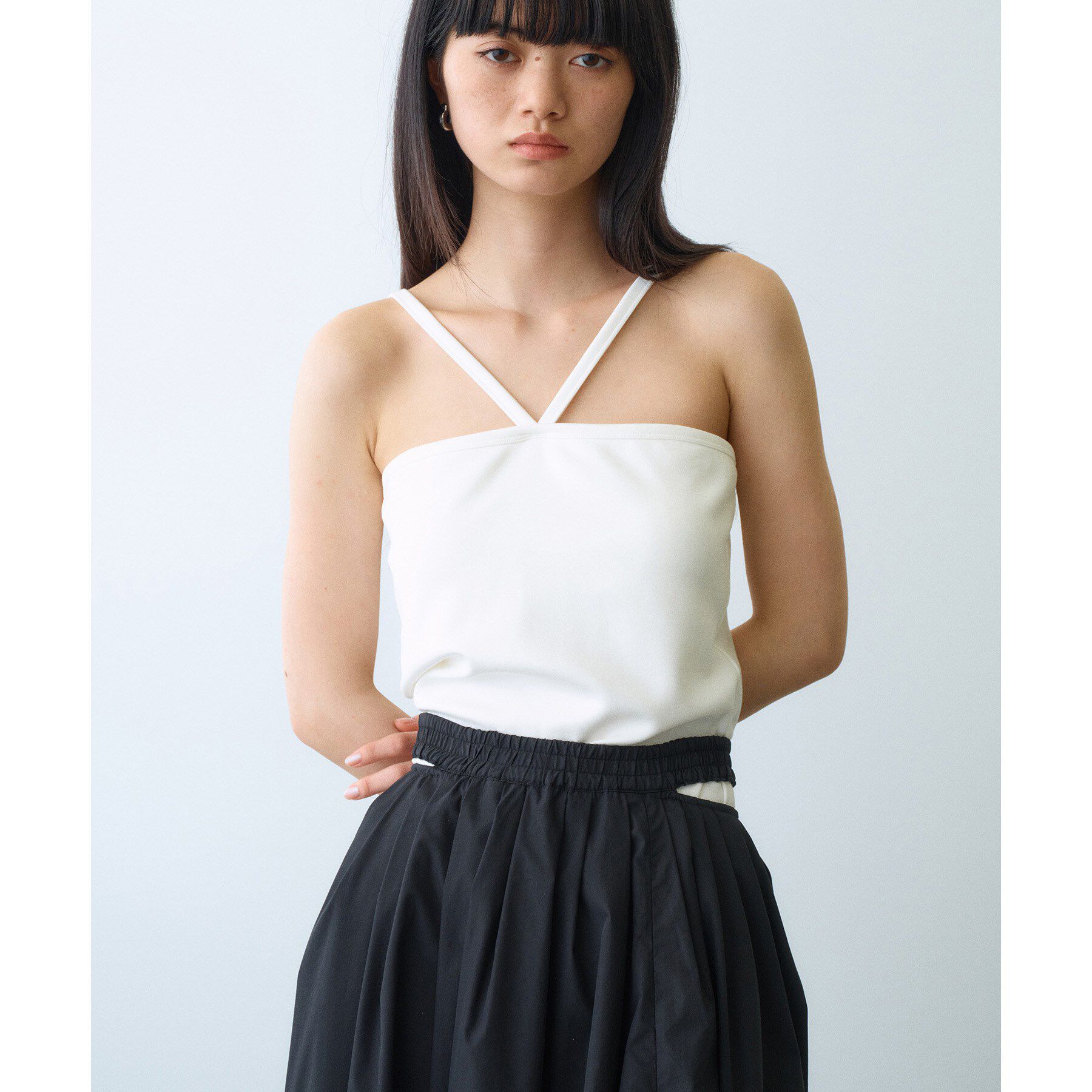 CODE A「【Cup-in】design cut camisole」|キャミソール|