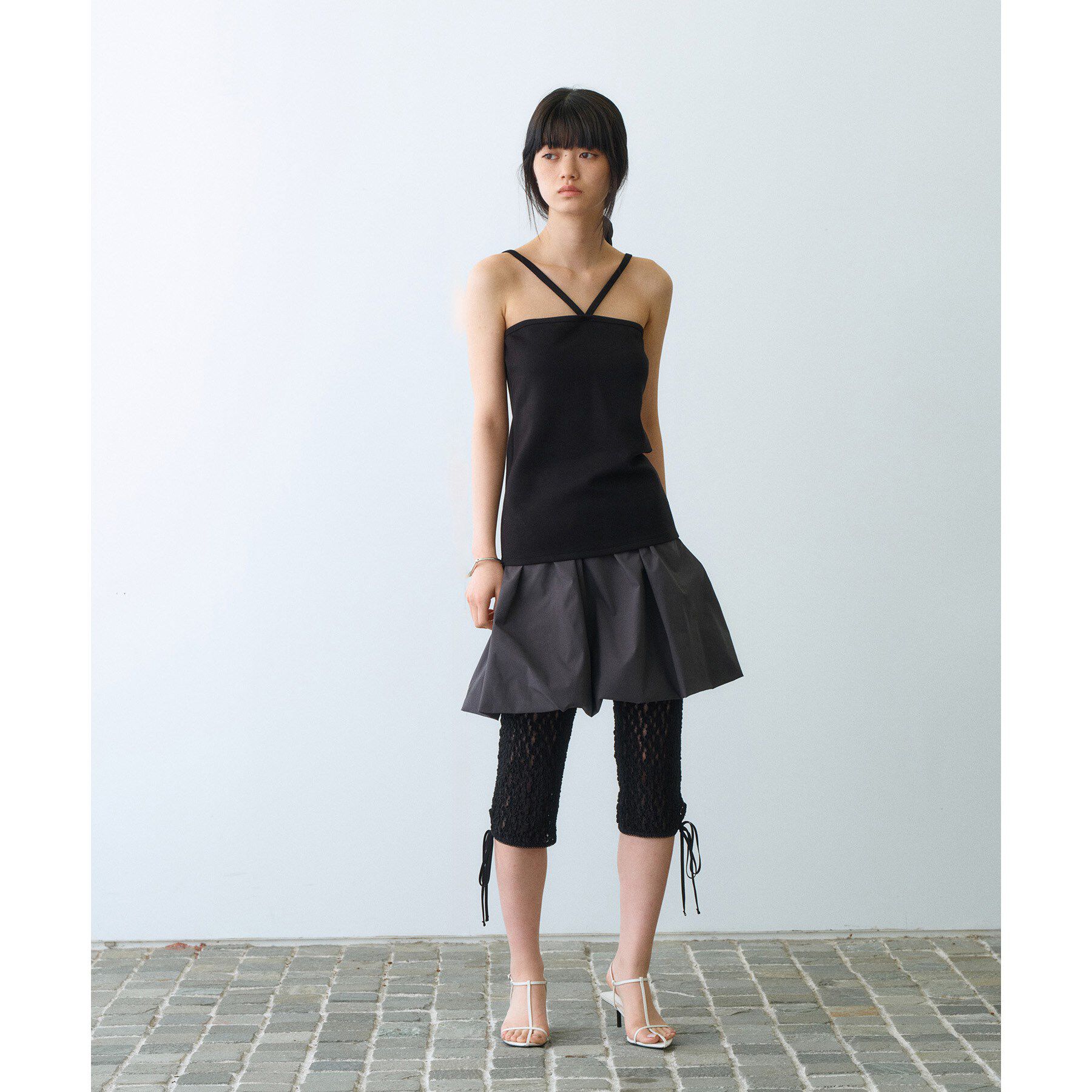 CODE A「【Cup-in】design cut camisole」|キャミソール|