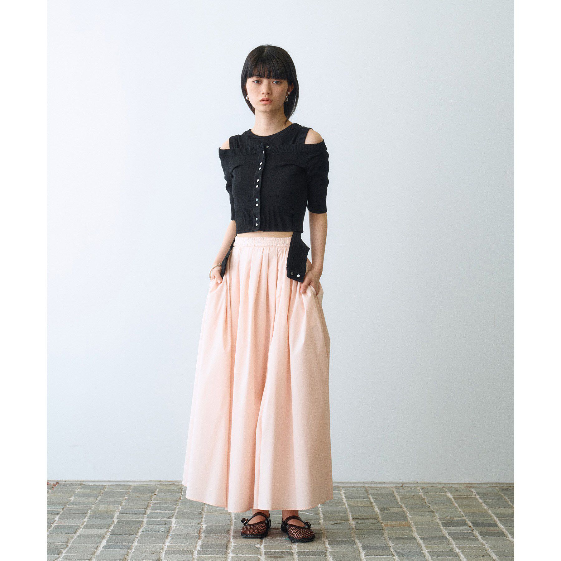 CODE A「side slit volume skirt」|スカート|