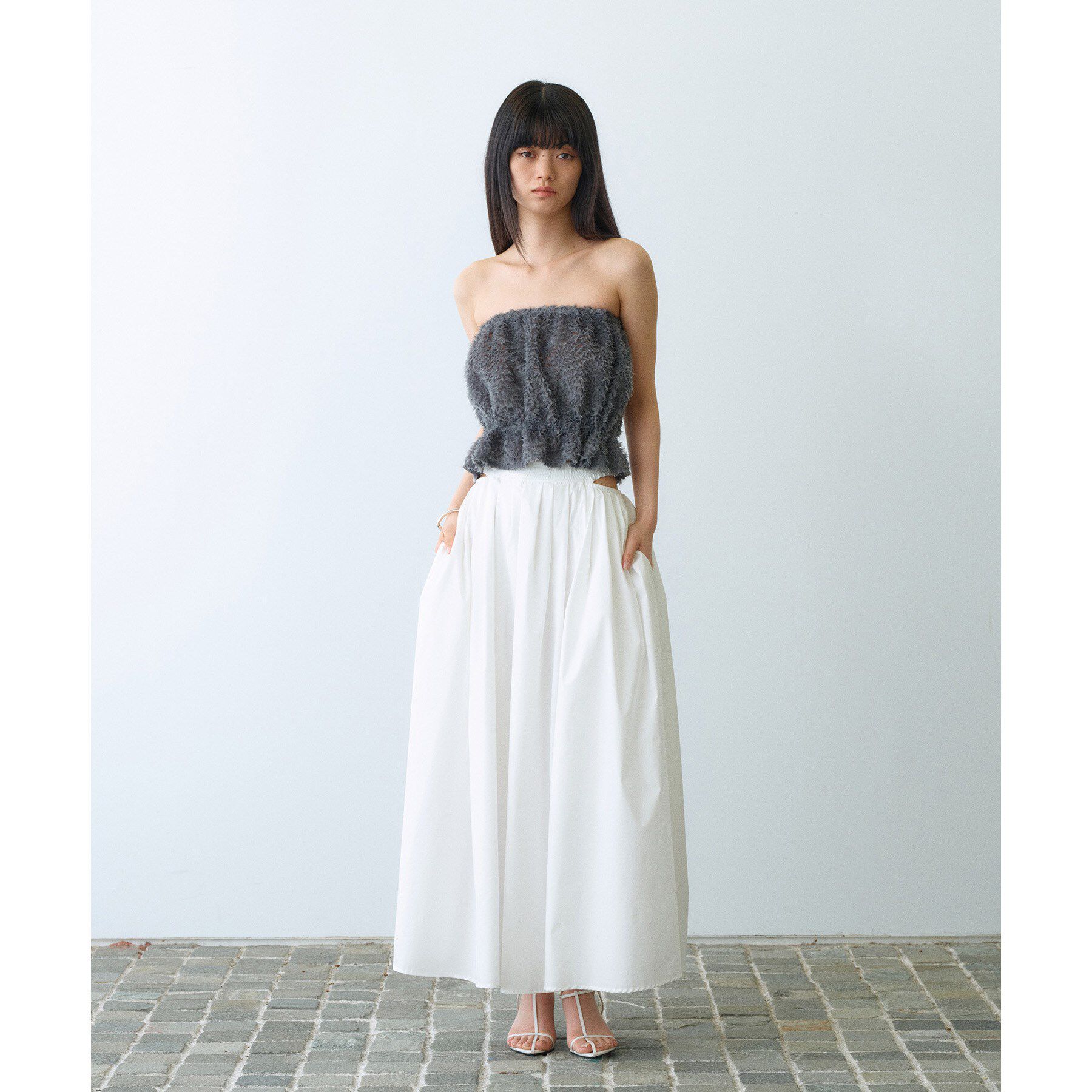 CODE A「side slit volume skirt」|スカート|