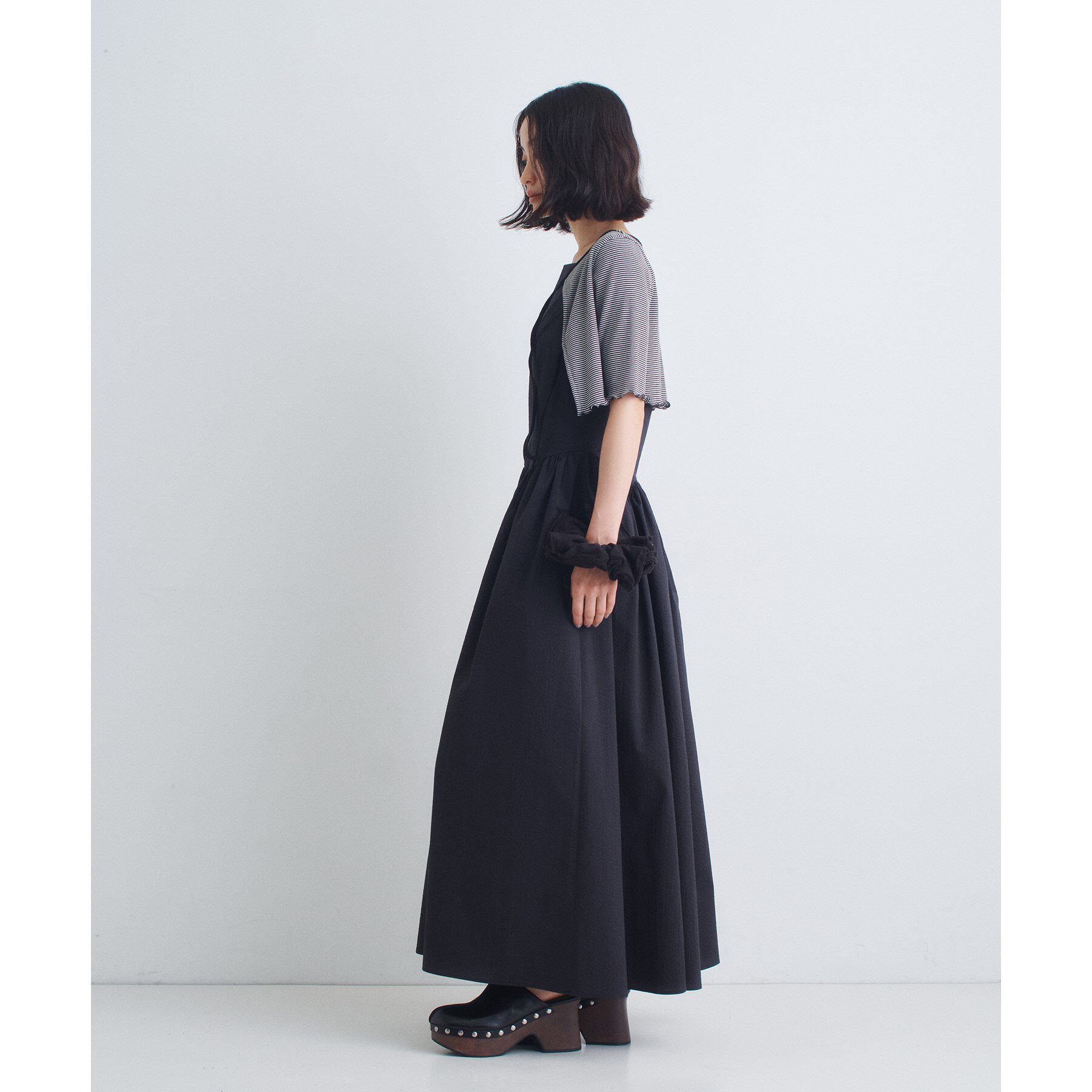 CODE A「chic border 2way ribbon cardigan」|カーディガン|