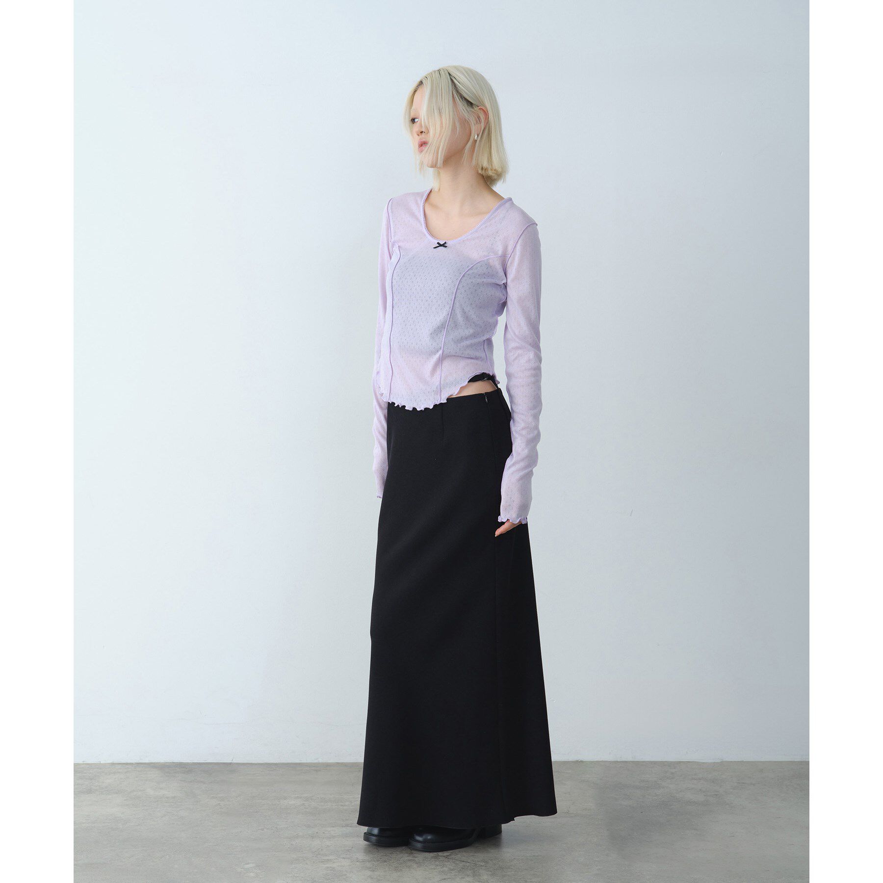 CODE A「whisper jersey top」|Tシャツ・カットソー|