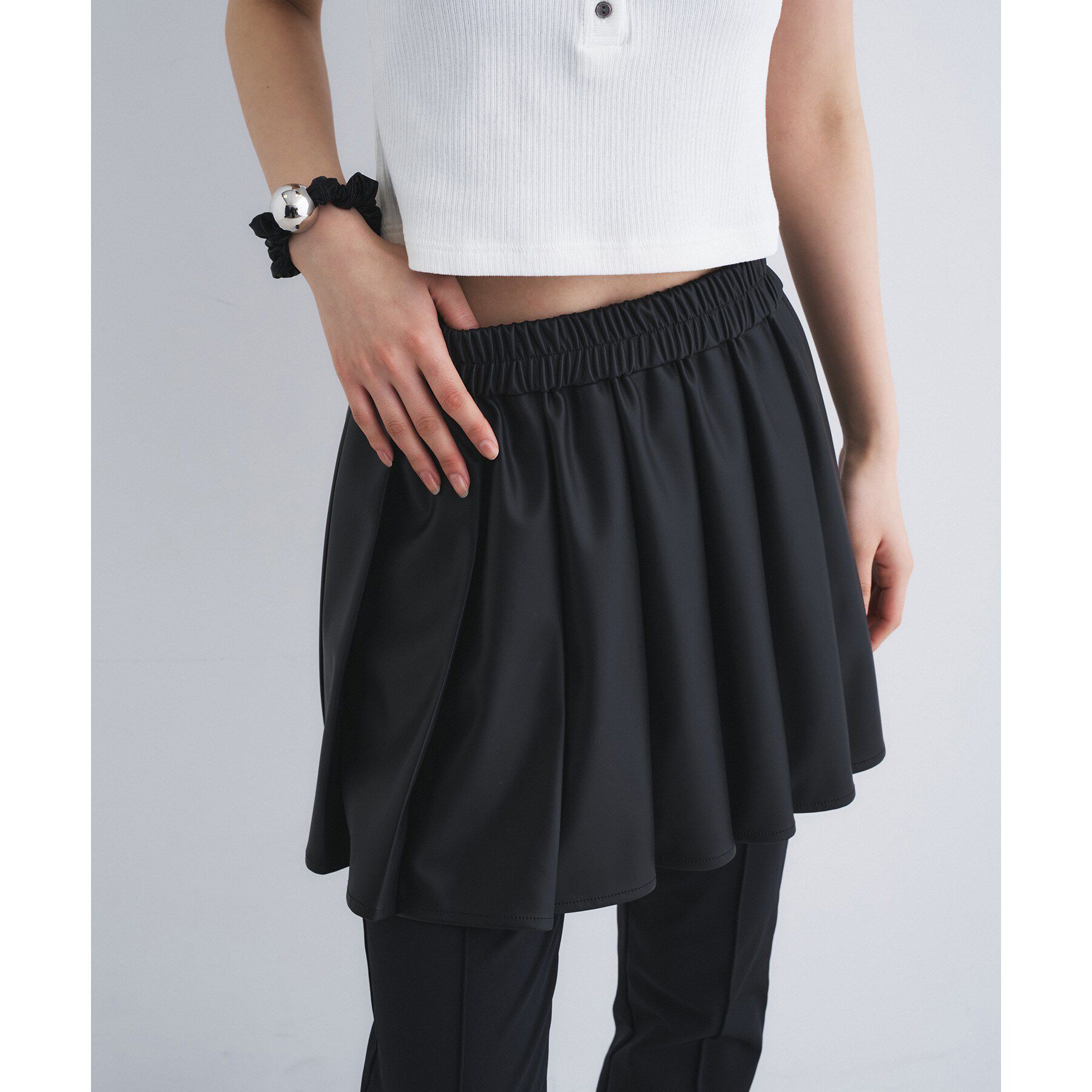 CODE A「leather like mini skirt」|スカート|