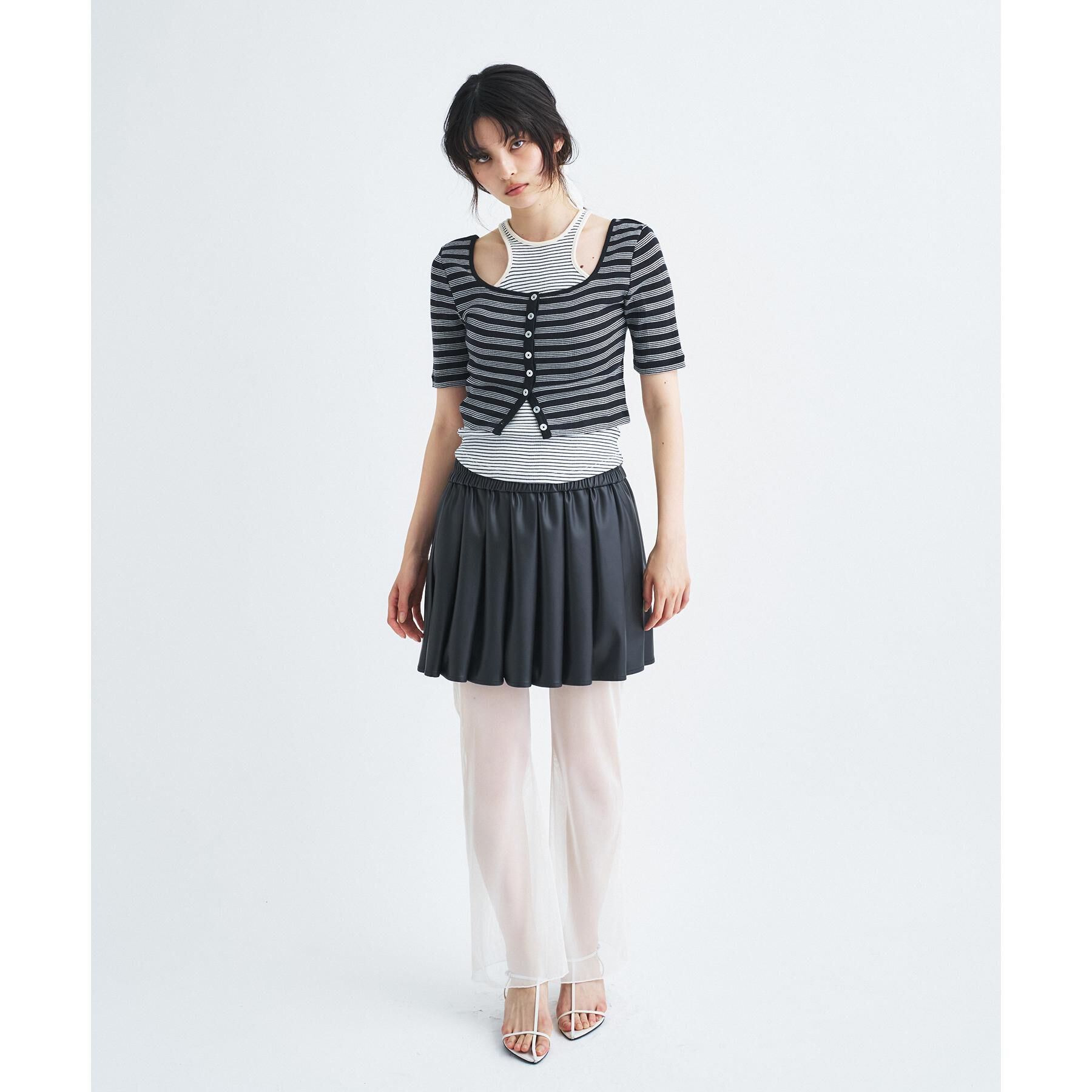 CODE A「leather like mini skirt」|スカート|