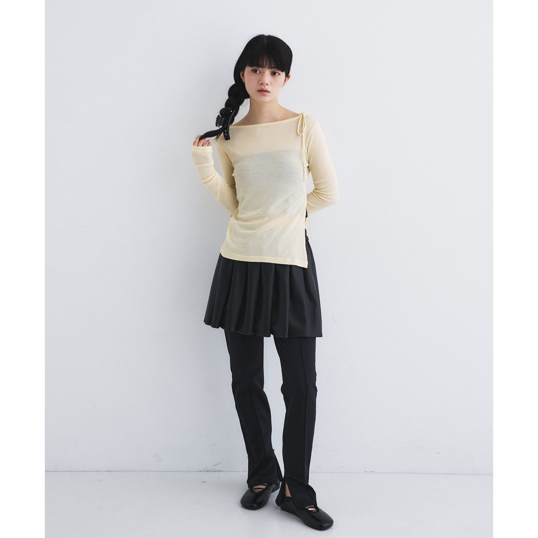 CODE A「leather like mini skirt」|スカート|