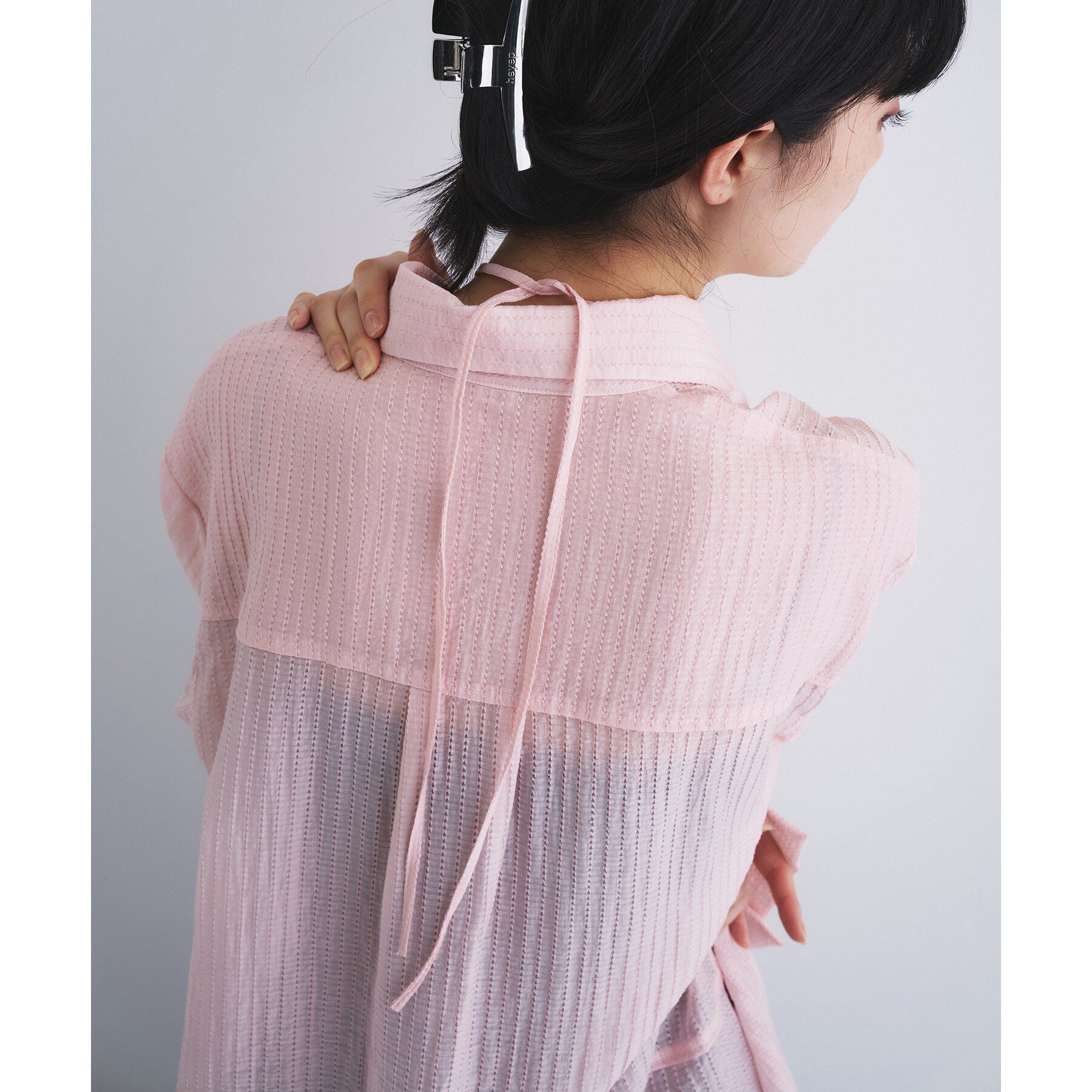 CODE A「point neck ribbon shirts」|シャツ・ブラウス|