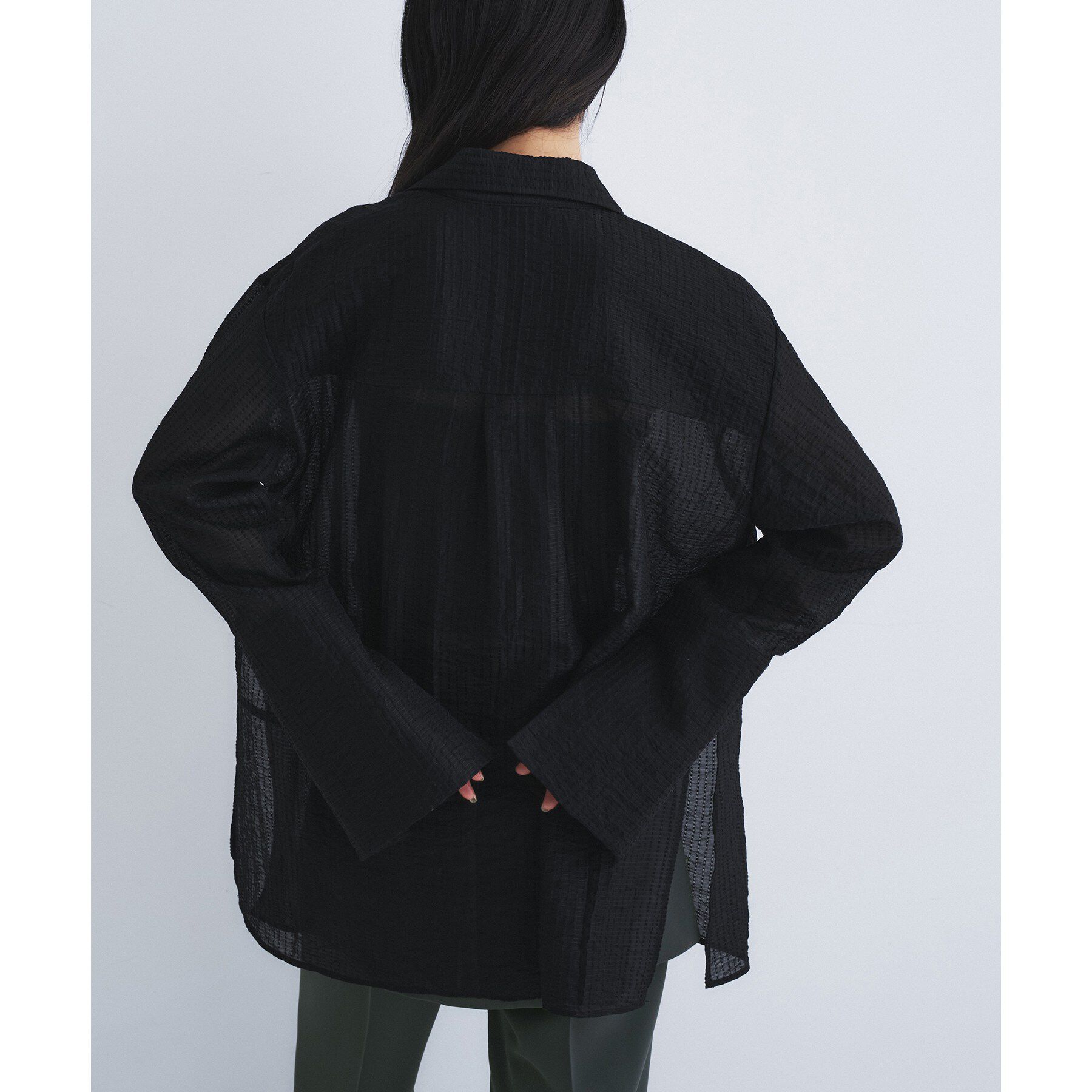 CODE A「point neck ribbon shirts」|シャツ・ブラウス|