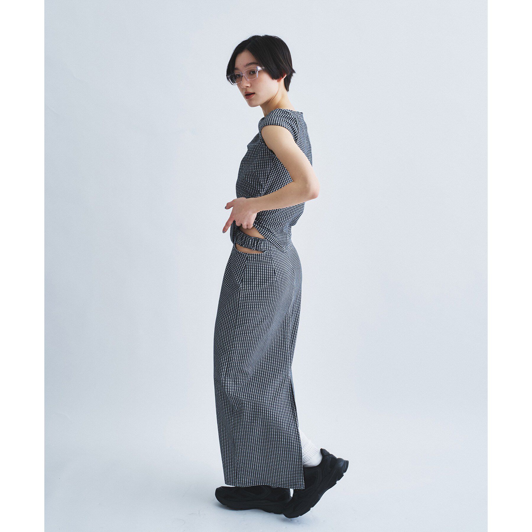 CODE A「gingham edge tops」|Tシャツ・カットソー|