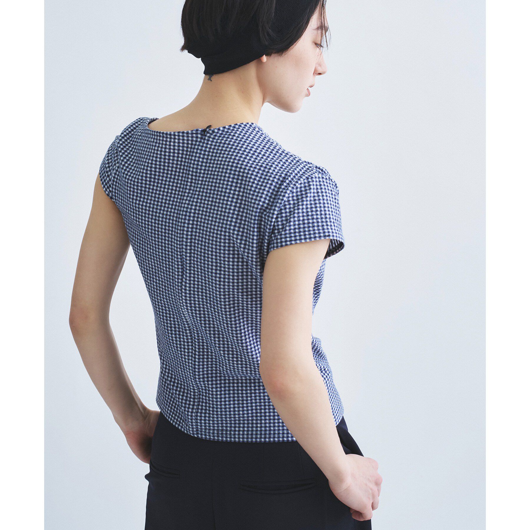 CODE A「gingham edge tops」|Tシャツ・カットソー|