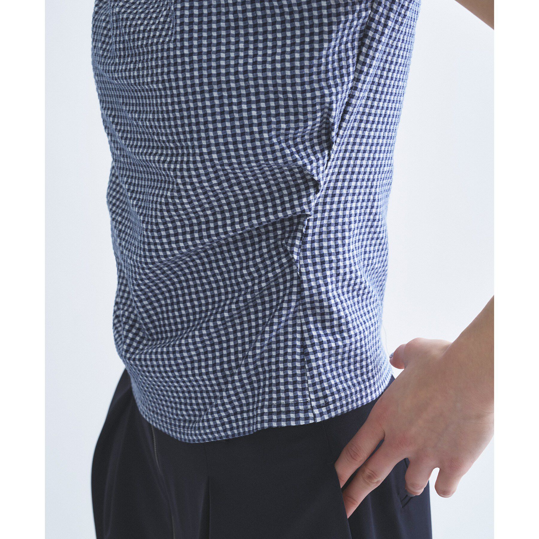 CODE A「gingham edge tops」|Tシャツ・カットソー|