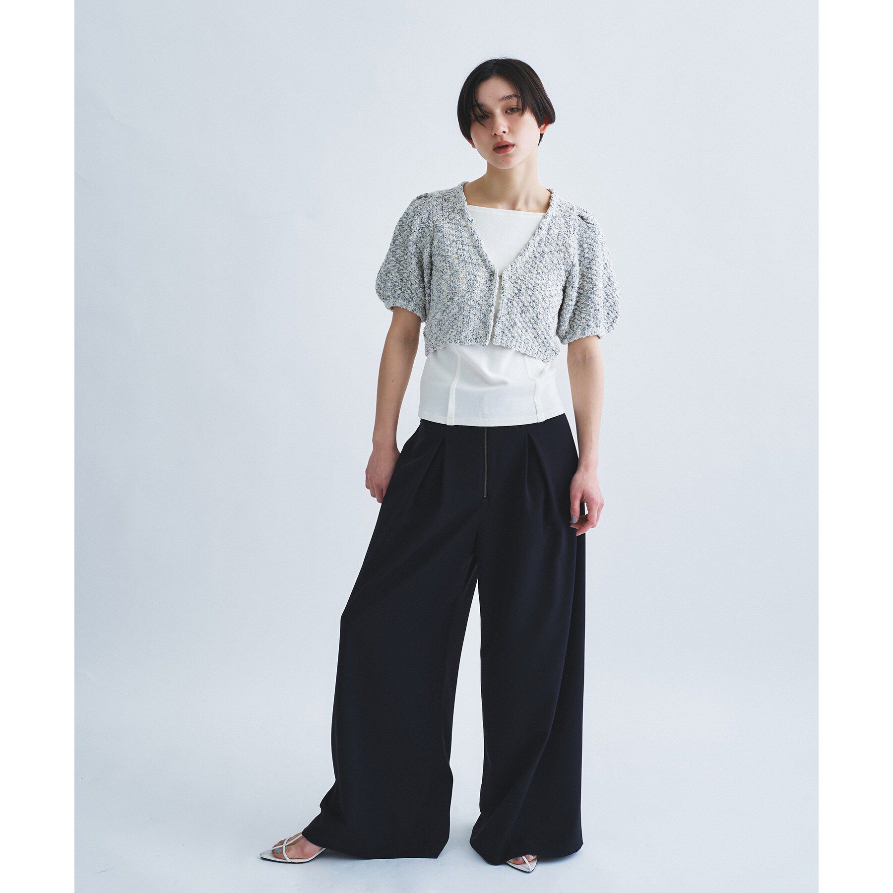 CODE A「cloudy puff cardigan」|カーディガン|