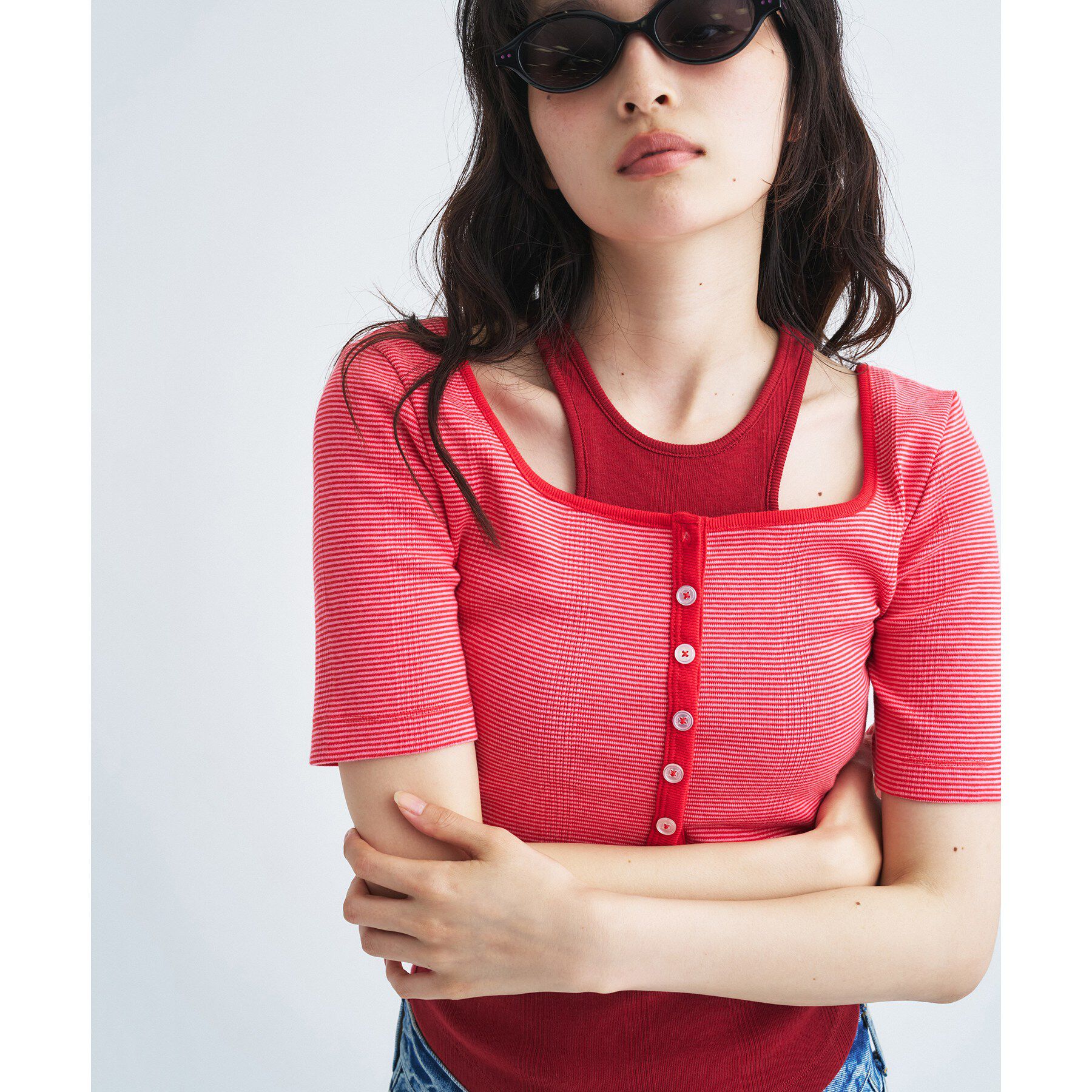 CODE A「Robert P. Miller＊CODE A｜twin layer tank set」|その他|レッド(062)