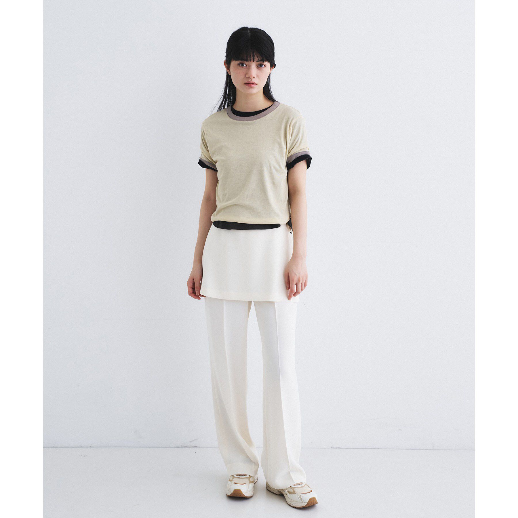 CODE A「sheer ringer tee」|Tシャツ・カットソー|