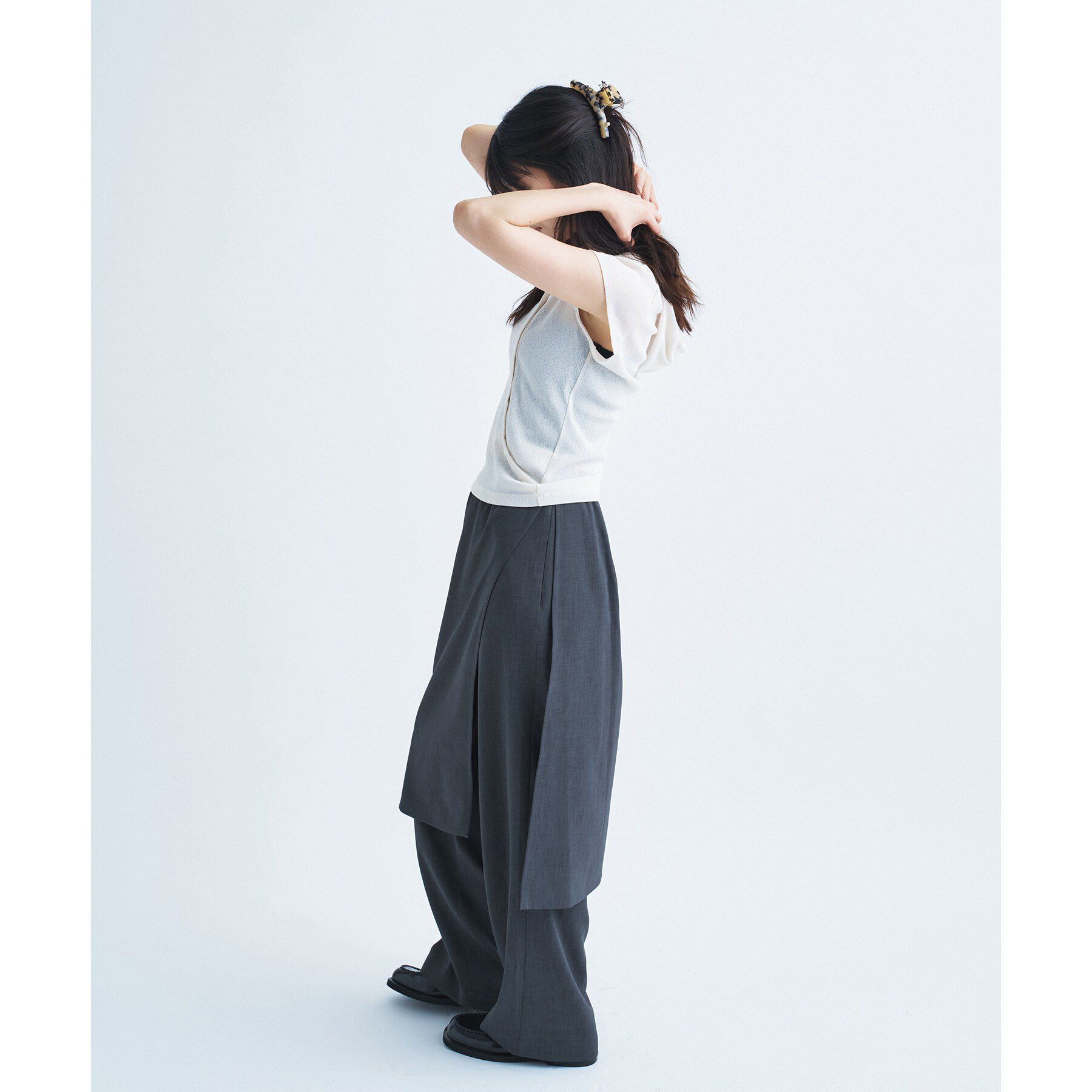 CODE A「soft button hood tee」|Tシャツ・カットソー|
