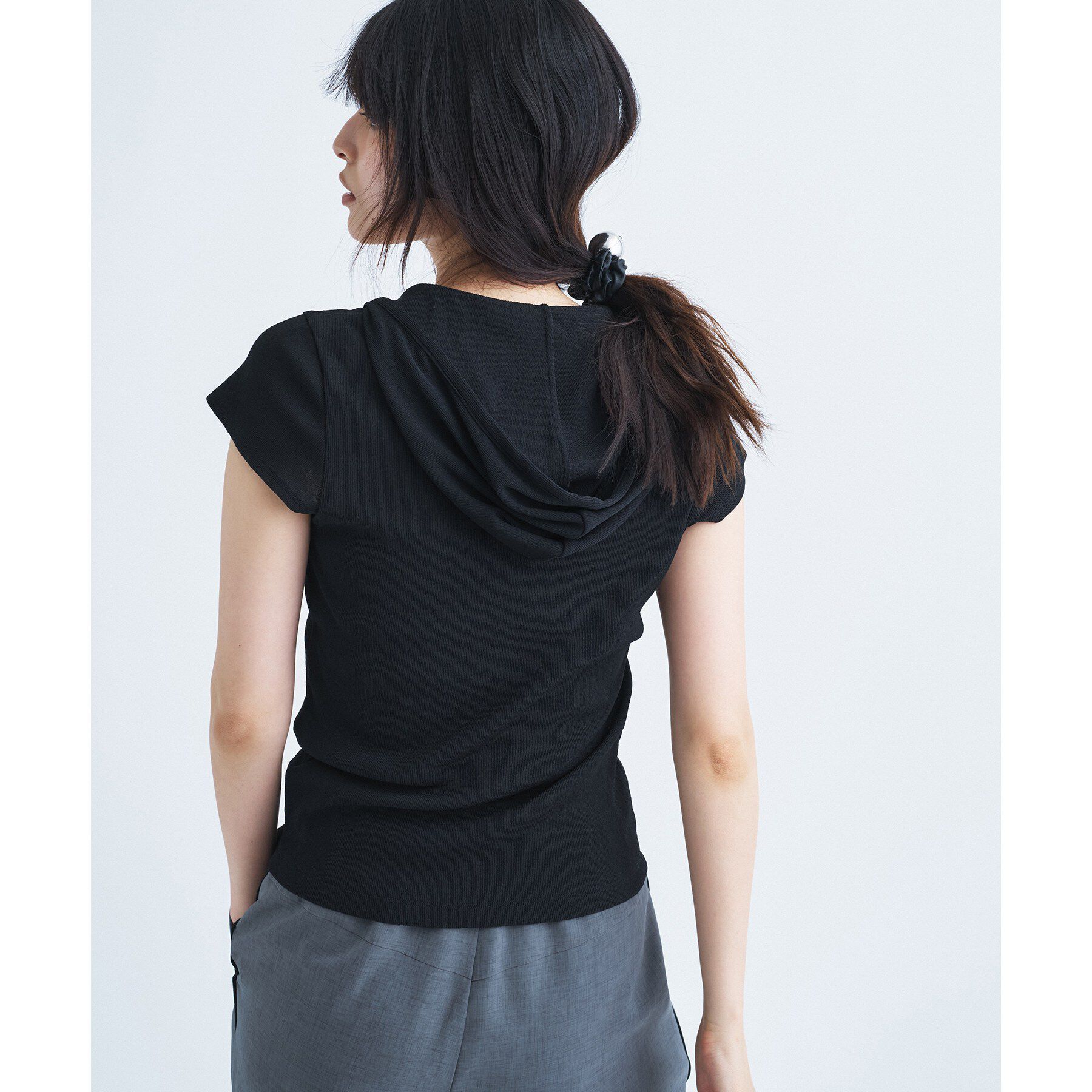 CODE A「soft button hood tee」|Tシャツ・カットソー|