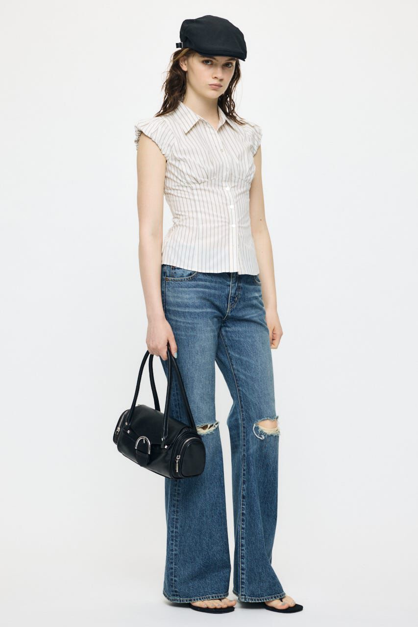 MOUSSY「PUFF CAP SLEEVE ブラウス」|シャツ・ブラウス|