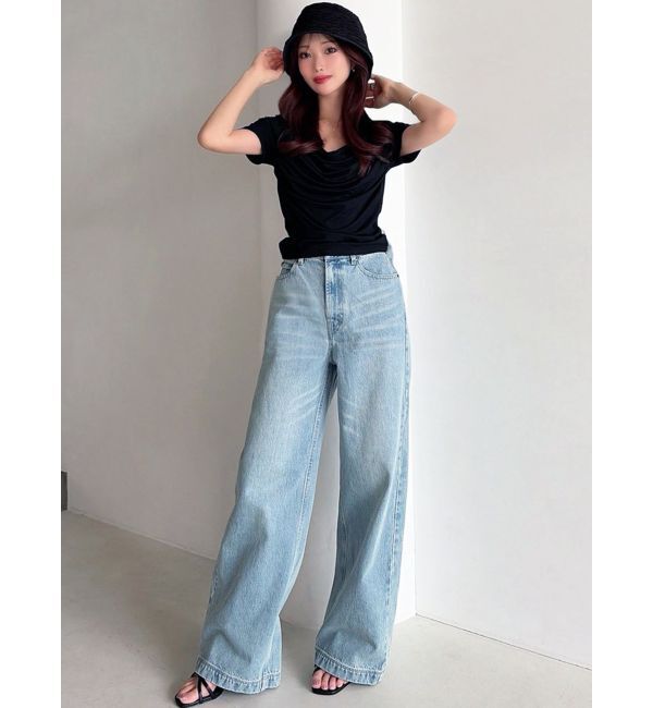 RESEXXY「バックリボンデニムパンツ」|デニム|