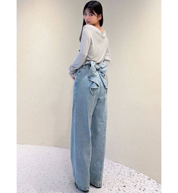 RESEXXY「バックリボンデニムパンツ」|デニム|