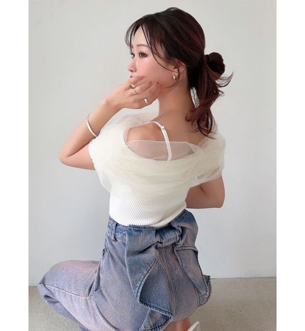 RESEXXY「バックリボンデニムパンツ」|デニム|