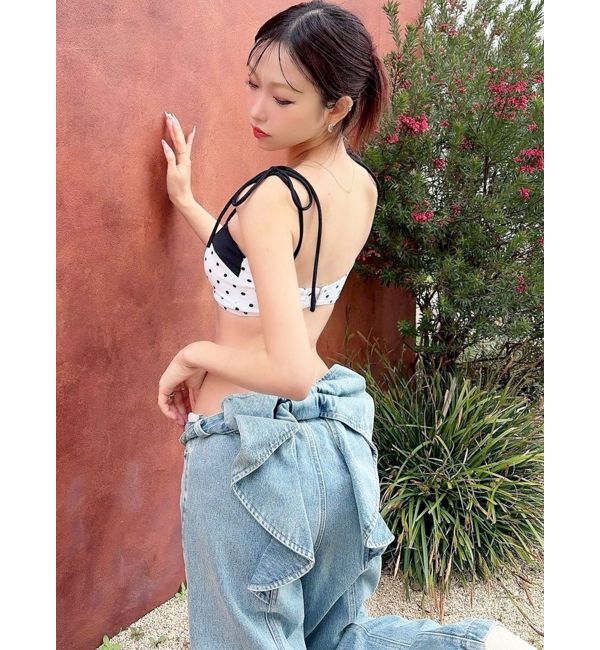 RESEXXY「バックリボンデニムパンツ」|デニム|