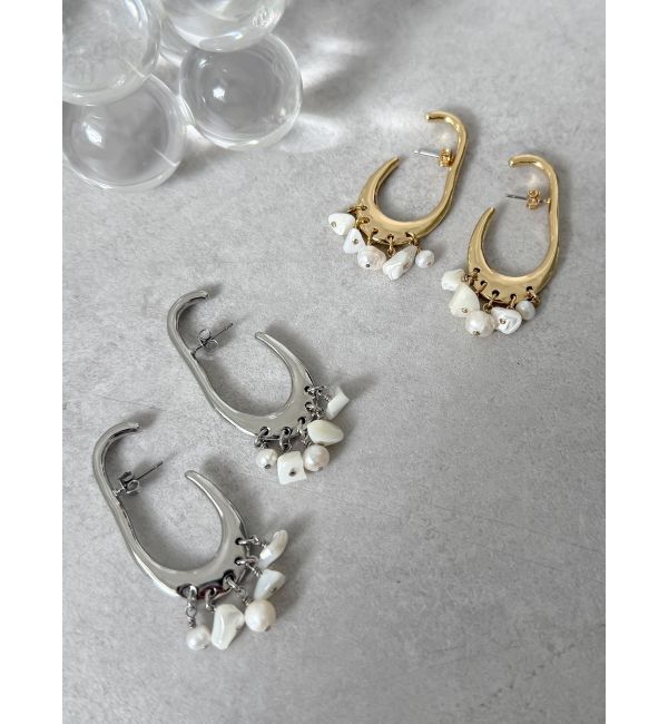 Ungrid「パールミックスコンビピアス」|ピアス|