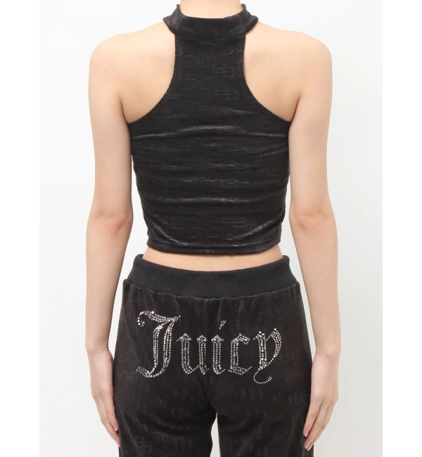 GYDA「GYDA&times;Juicy Couture GG JC Emboss Big Bling Velour Bustier」|チューブトップ|