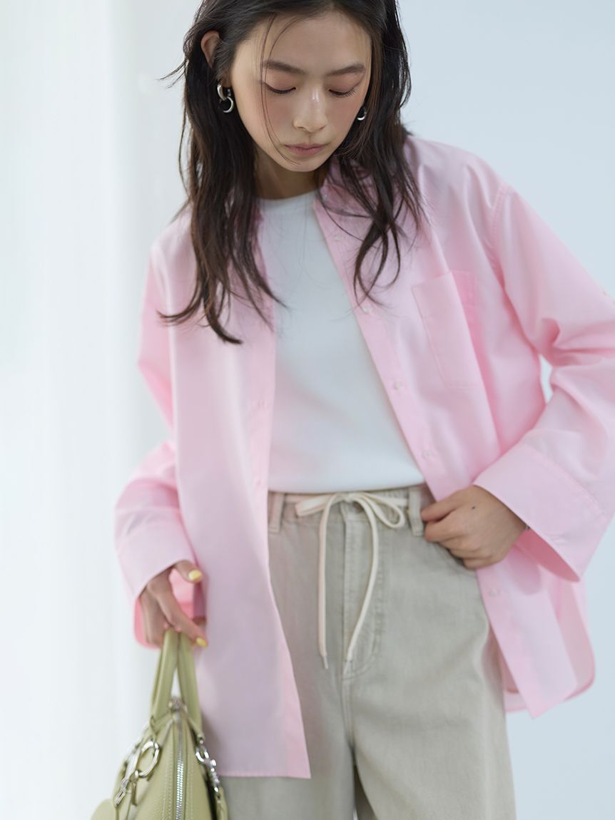 Mila Owen「【LUMISHADE】ロールアップオーバーシャツ」|シャツ・ブラウス|