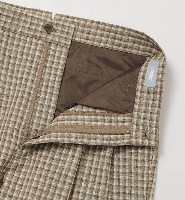MACKINTOSH PHILOSOPHY「GREY LABEL リネンミックスチェックパンツ」|スラックス|