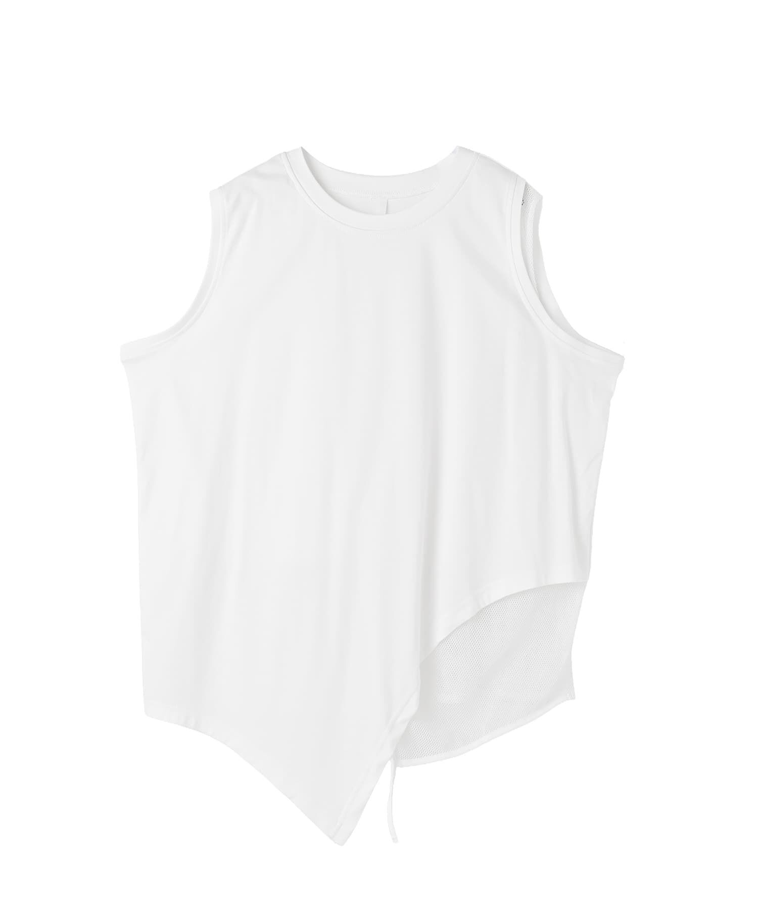 STYLE DELI「【selection】裾メッシュレイヤードノースリカットtops」|タンクトップ|