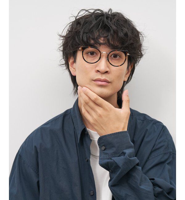  「ボストン型 メガネ｜伊達メガネ｜ビジネス｜Zoff｜FLIPUP(跳ね上げ式) レンズ交換券付」|メガネ|