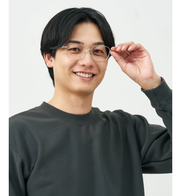  「ウェリントン 四角 メガネ | メタルフレーム 眼鏡 伊達メガネ 度付き 度なし ユニセックス レンズ交換券付」|メガネ|