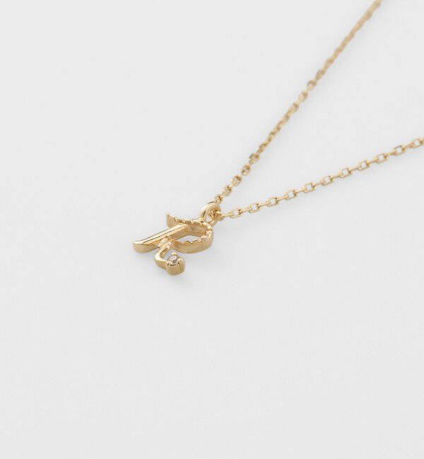 agete「イニシャルR／K10ダイヤモンドネックレス」|ネックレス|