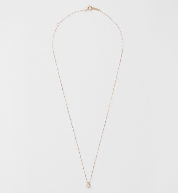 agete「K10ダイヤモンドネックレス（0.1ct）」|ネックレス|