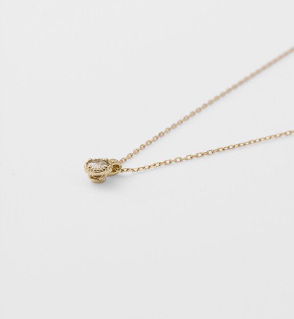 agete「K10ダイヤモンドネックレス（0.1ct）」|ネックレス|