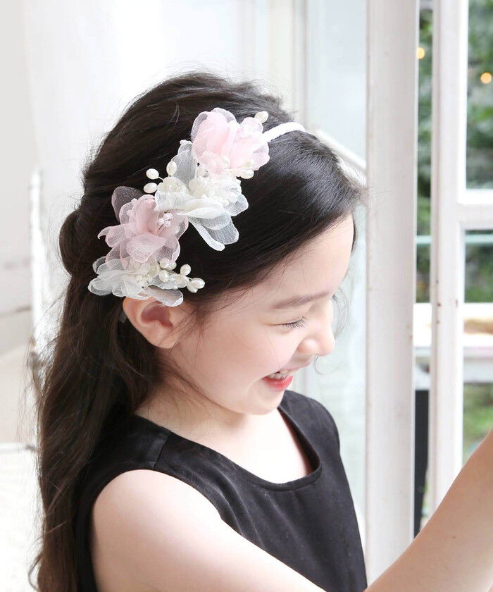 BACKYARD FAMILY「Rora カチューシャ キッズ 通販 ウェディング ヘッドドレス 髪飾り ヘアバンド 花 フラワー」|その他|
