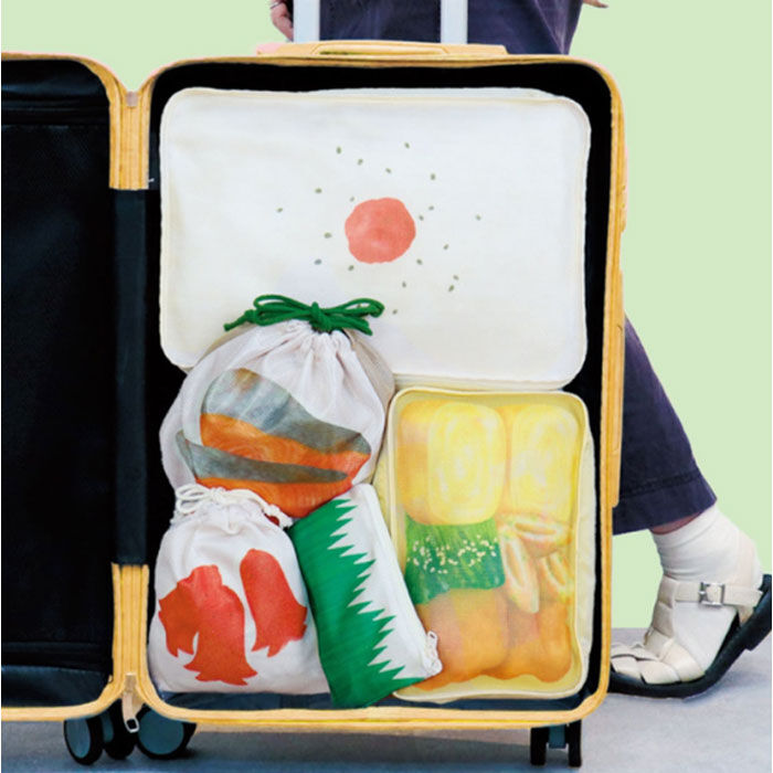 BACKYARD FAMILY「旅するお弁当 巾着袋 通販 旅行 袋 トラベルポーチ セット 収納袋 小物入れ 収納 ポーチ」|ポーチ|