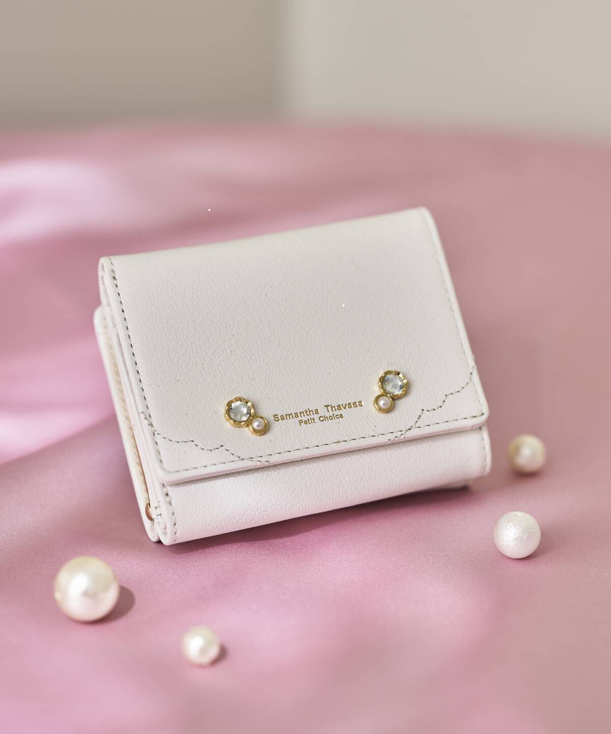 Samantha Thavasa Petit Choice「エレガントフラワー　口金折財布」|財布|