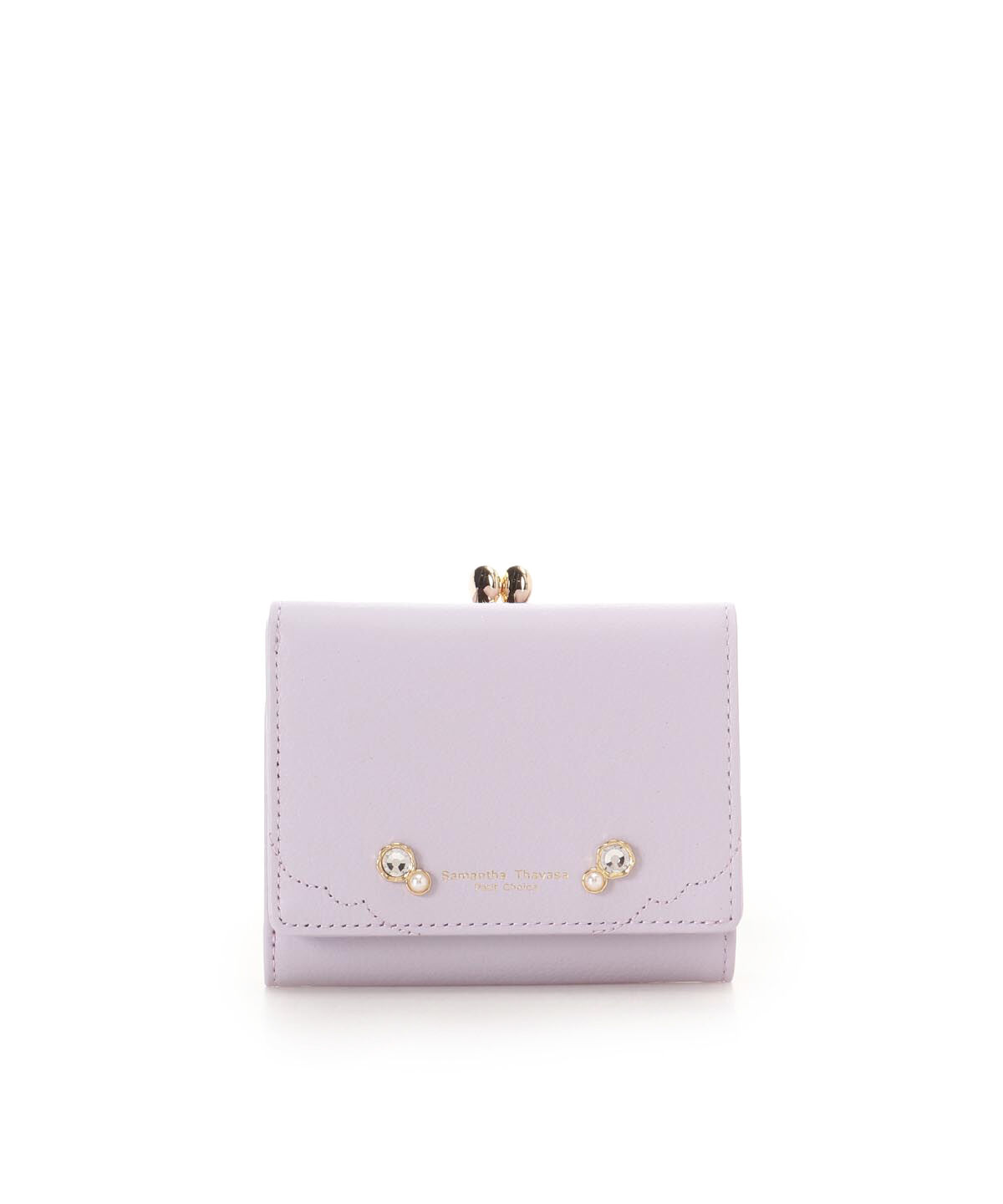 Samantha Thavasa Petit Choice「エレガントフラワー　口金折財布」|財布|ラベンダー