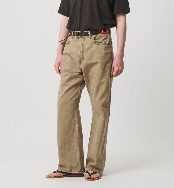 UNITED ARROWS「ロープ染めカラーデニム バギー5ポケット」|デニム|BEIGE