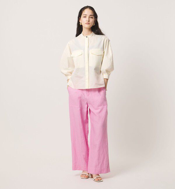 UNITED ARROWS「NALYA バンドカラー シャツ」|シャツ・ブラウス|