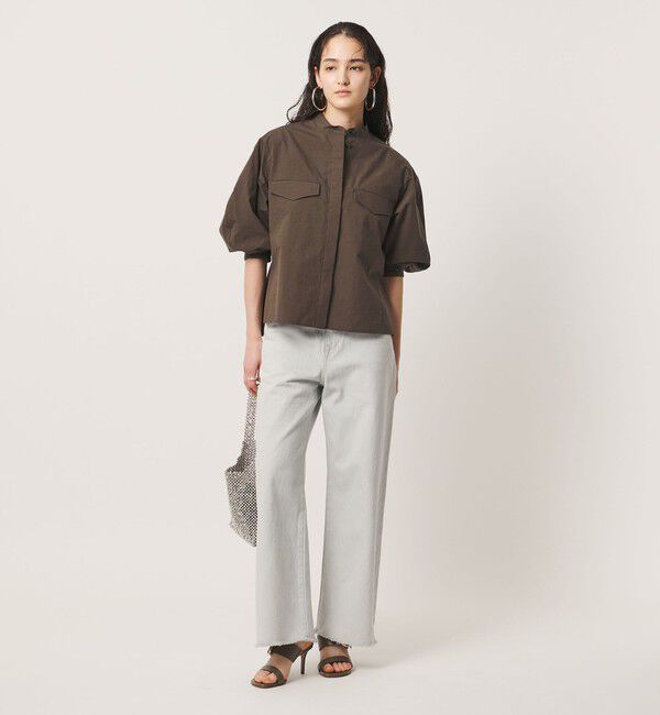 UNITED ARROWS「NALYA バンドカラー シャツ」|シャツ・ブラウス|