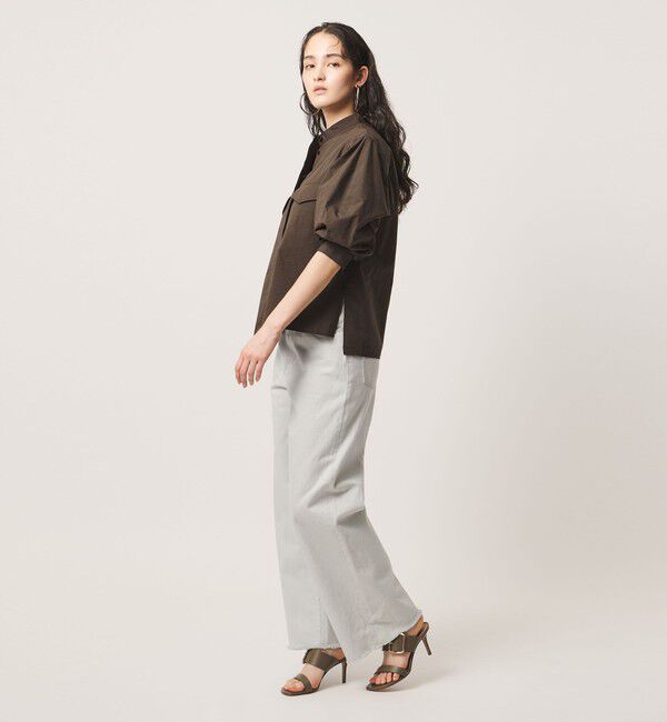 UNITED ARROWS「NALYA バンドカラー シャツ」|シャツ・ブラウス|