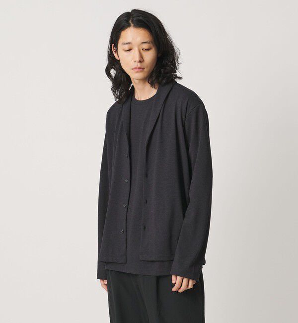 UNITED ARROWS「ファンクション ショール カーディガン 吸水速乾 通気性」|カーディガン|DK.GRAY