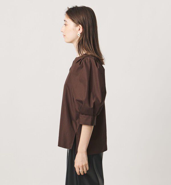 UNITED ARROWS「5分袖 コットン パプ ブラウス」|シャツ・ブラウス|