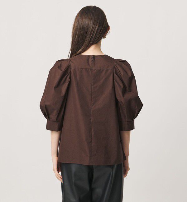 UNITED ARROWS「5分袖 コットン パプ ブラウス」|シャツ・ブラウス|